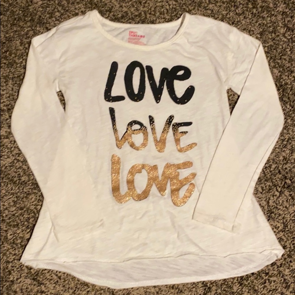 Girls “LOVE” long sleeve tee